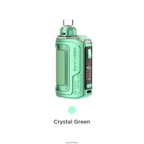 GeekVape Verkaufen - GeekVape H45 (Aegis Hero 2) Pod Mod Kit Crystal Edition HFL8B8143 Kristallgrün